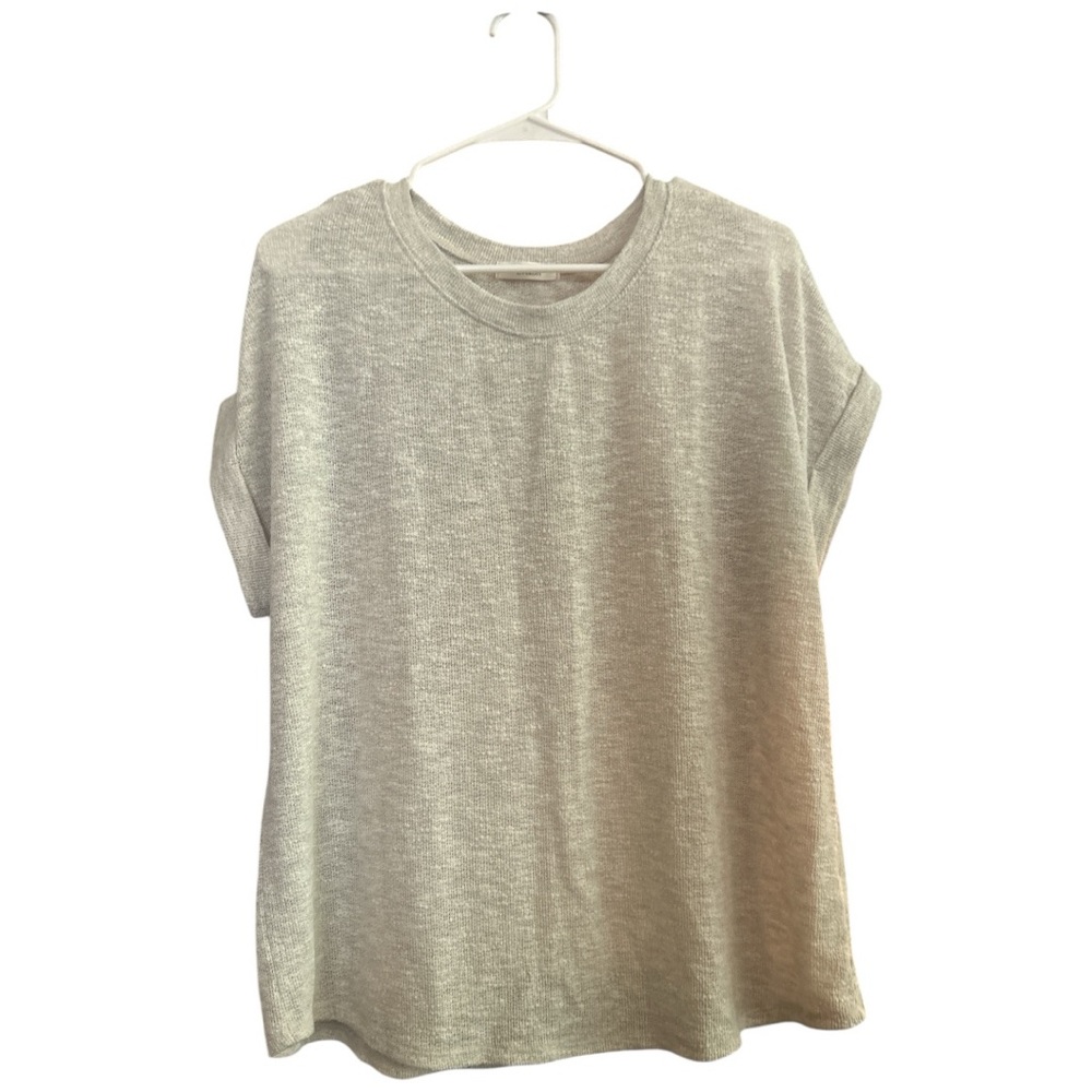 Cherish Relaxed Gray Short Sleeve Tee
